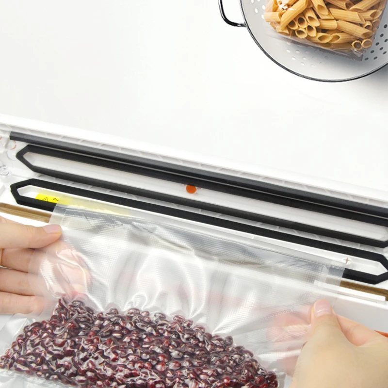 220V/110V Household Food Vacuum Sealer Packaging Machine Film Sealer Vacuum Packer Including 15Pcs Bags