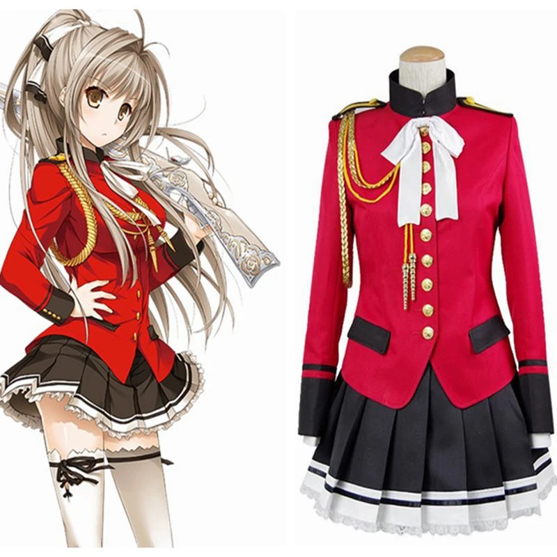 High Q Unisex Anime Cosplay Amagi Brilliant Park Sento Isuzu Cotton Daily Uniform Cosplay Costumes Sets Anime Costumes Aliexpress