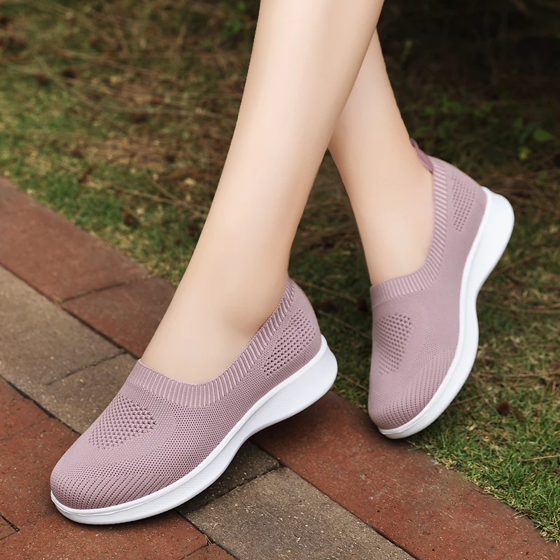 Women's Sports Shoes 2021 Sets Wear Breathable Mesh Socks Women's Casual Shoes Flat Shoes Vulcanized Shoes Women's Oversize