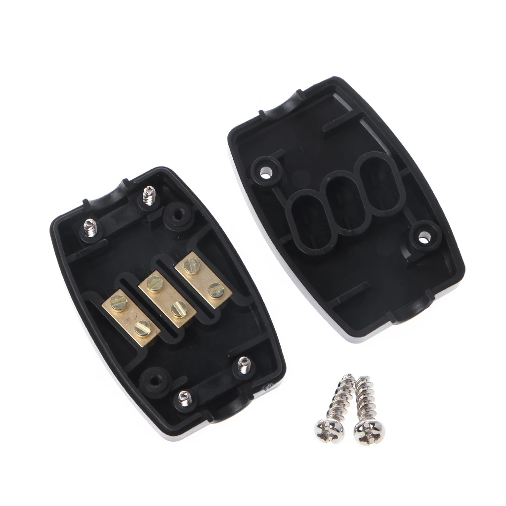 

13A InLine Connector Box 3 Terminal Join Flex Cable Wire Mains Electrical Joiner