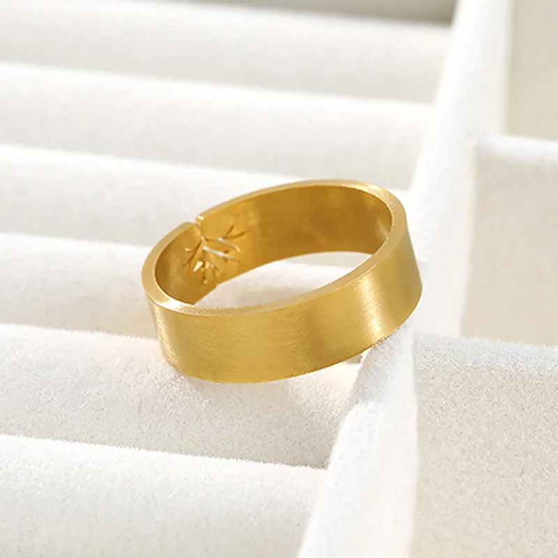 

Stainless Steel Adjustable Gold Silver Ring Wedding Bands Rings For Women Girls Anillos Mujer Fashion Ring Boho Jewelry Gift