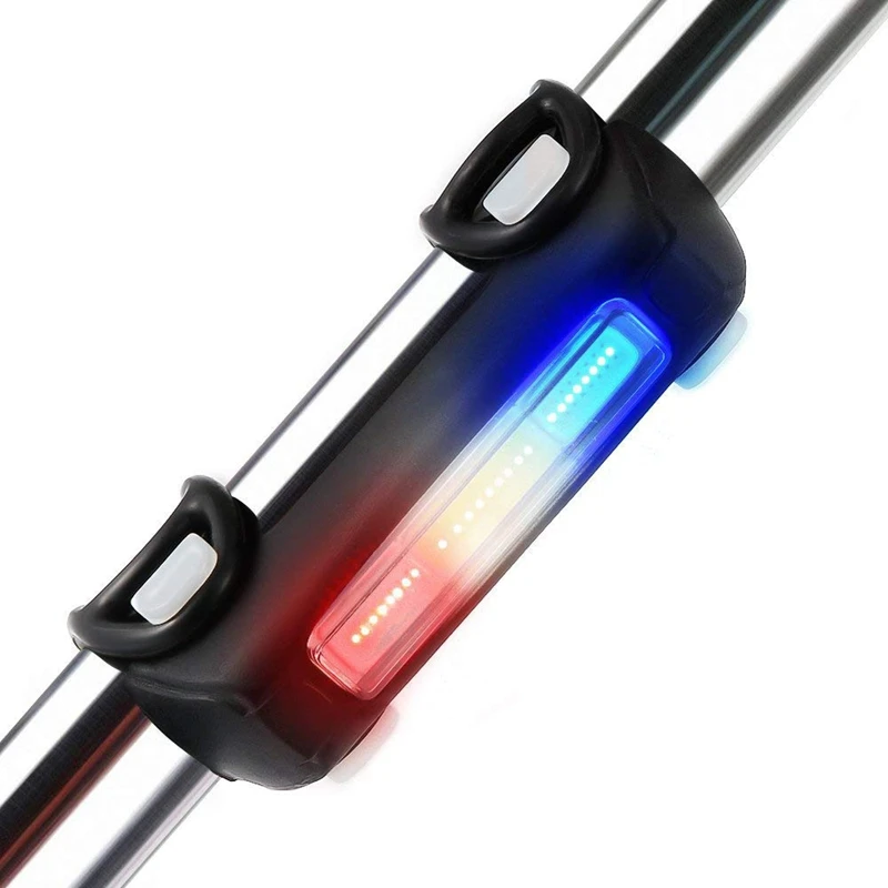 Bike Lights Ultra Bright Cycling Lights USB Rechargeable Bicycle Tail Light Red/Blue/White 7 Light Modes for road bike and Mount Bike Lights Ultra Bright Cycling Lights USB Rechargeable Bicycle Tail Light Red/Blue/White 7 Light Modes for road bike and Mount