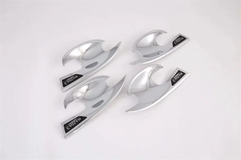 Для Mazda 3 Axela ABS углеродное волокно дверная ручка крышка чаши отделка Декоративная рамка внешние аксессуары для стайлинга автомобилей 4 шт