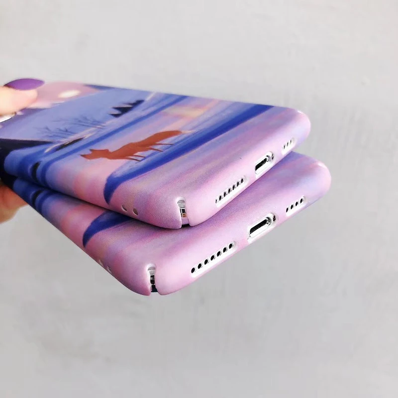 Жесткие ПК-Чехлы для huawei P30 P20Lite Коврики 20 Pro лиса в чехол для телефона с изображением заката для смартфона Honor 8X9x9 10 20 Nova 3 3i 4 5 5i для задней панели Чехол