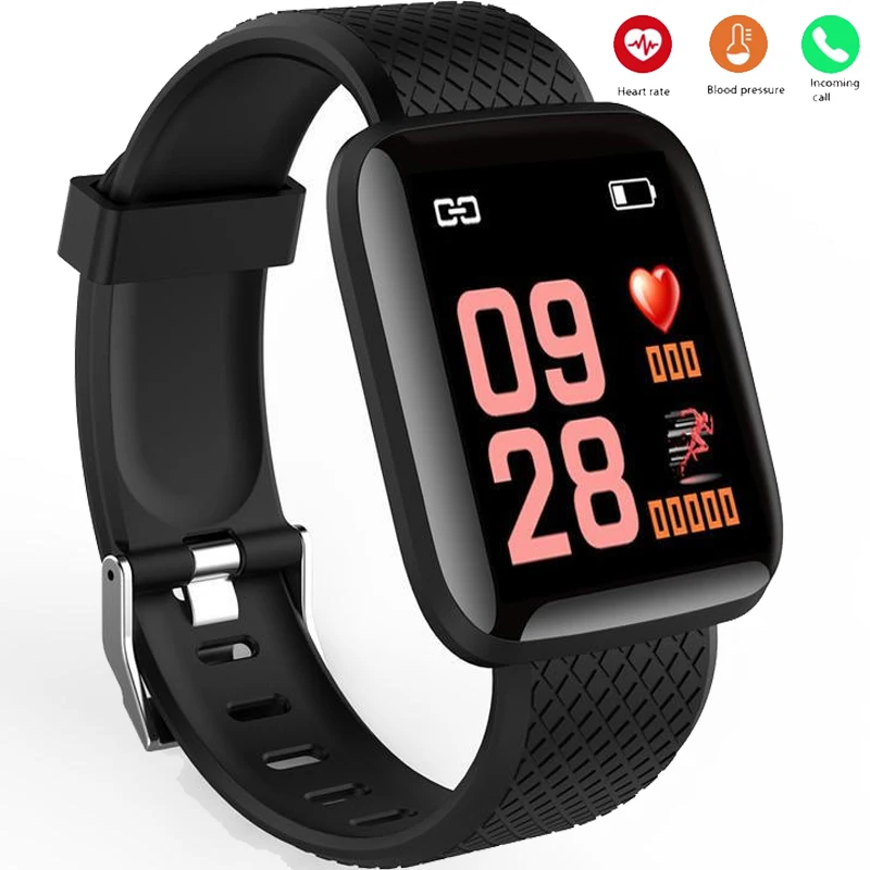 116 Plus Smart Watch Wristband Sports Fitness Blood Pressure Heart Rate Call Message Reminder Android Pedometer D13 | Электроника