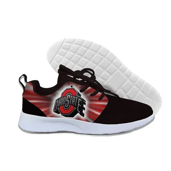 

2019 Hot Fashion Men's and Women's Ohio State University Lightweight Sneakers Casual Walking Shoes