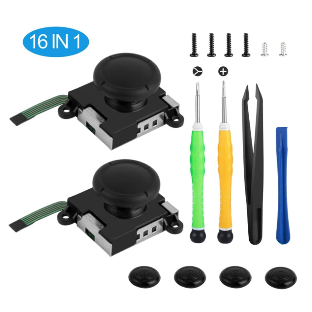 

3D Analog Sensor Module Joystick Thumbstick For Nintend Switch NS Joy-Con Controller With Repair Tool Optional