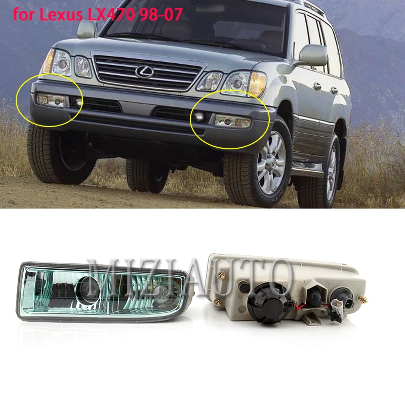 

MIZIAUTO Fog Lights for LEXUS LX470 1998 1999 2000 2001 2002 2003 2004 2005 2006 2007 Driving Lamps 1PCS Left right fog light