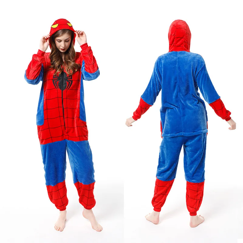 

The new winter 2020 men's Universal Flannel cartoon animal one-piece pyjamas for warm and lovely couples 26