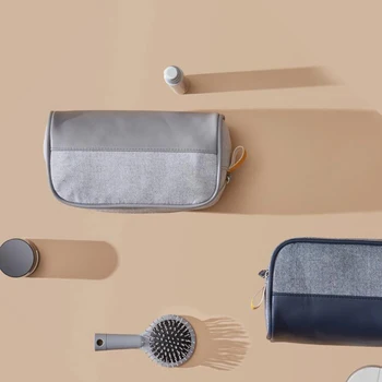 

Solid Cosmetic Bag Korean Style Women Makeup Bags Pouch Toiletry Bag Waterproof Makeup Organizer Case For Dropshipping