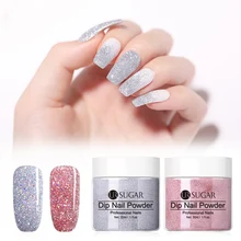 Ur Sugar 2 шт./лот окунающие порошки для ногтей натуральный сухой блеск Dips порошки набор для дизайна ногтей акриловый Пигмент Порошок для ногтей наборы