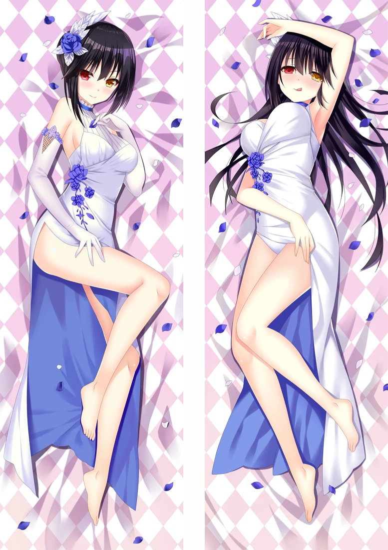 S1 Аниме Дата живой Yatogami Tooka Dakimakura Чехол персонажи Tokisaki Kurumi Bolster чехол Itsuka Kotori Yoshino Hugs чехол для подушки - Цвет: S1