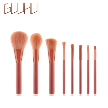 

8Pcs Luxury Makeup Brushes Set Pink Handle Professional Soft Hair Foundation Blush Concealer Make Up Brushes Cosmetic Tools Kit