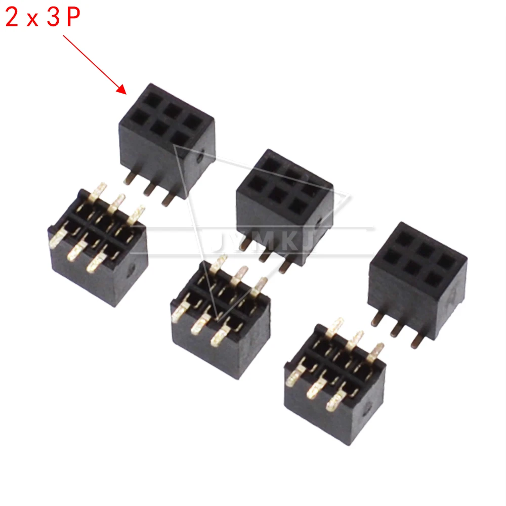 10 шт. 2X 3 4 5 6 7 8, 10, 12, 15, 20, 25 30 40 Pin 1,27 мм Двухрядные Женский прямой Header контактный разъем полосы 1,27 мм разъем