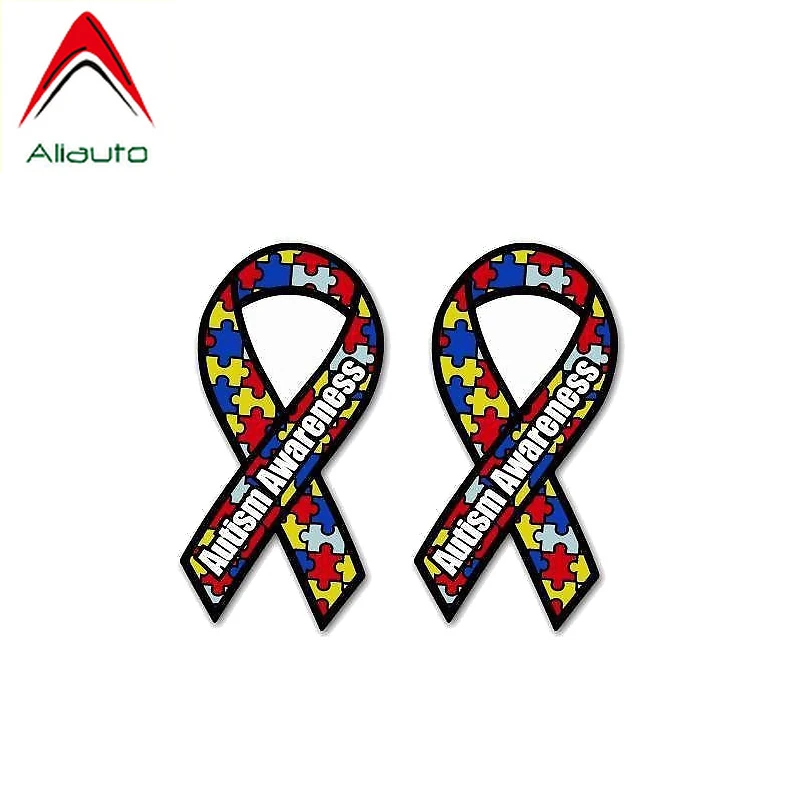 Aliauto 2 X Personality Car Sticker Creative Autism Awareness Decoration PVC Cover Scratch Decal for Motorcycle Honda 9cm*5cm | Автомобили
