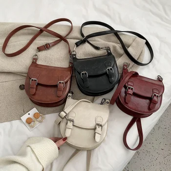 

Fashion Small PU Leather Shoulder Messenger Bags For Women Solid Color Crossbody Travel Handbags Lady Cross Body Bag