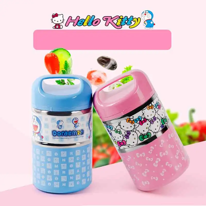 

Cute Cartoon Stainless Steel Thermos Lunch Box Bento for Kids Infants Vacuum Insulated Food Container Jar Lunchbox Soup Mug