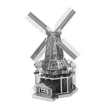 Love Spell цельнометаллическая Сборная модель для самостоятельной сборки, 3D нанометровая 3D модель-головоломка, Голландская мельница