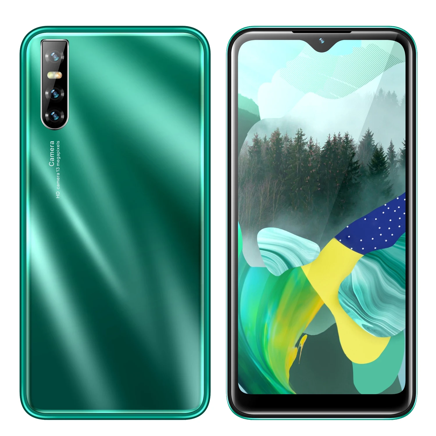 S10 Plus 4 грамма+ 64 гром четырехъядерный смартфон Face ID 6,2" экран капли воды мобильные телефоны 13 МП Celulares Android-телефон