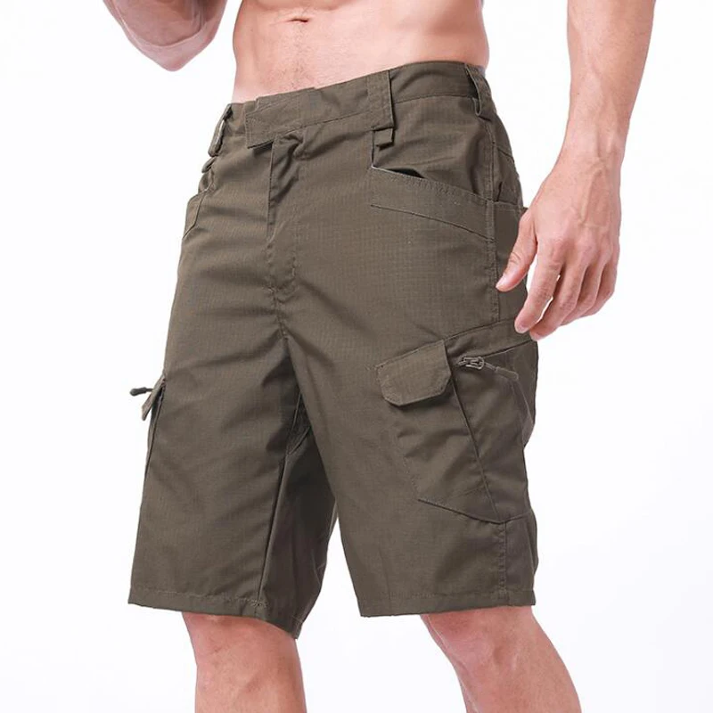 Tactical Shorts Men Outdoor Cargo Camo Short Pants Hiking Sports Training Multi Pocket Shorts Bermuda Pantalones Plus Size 5XL