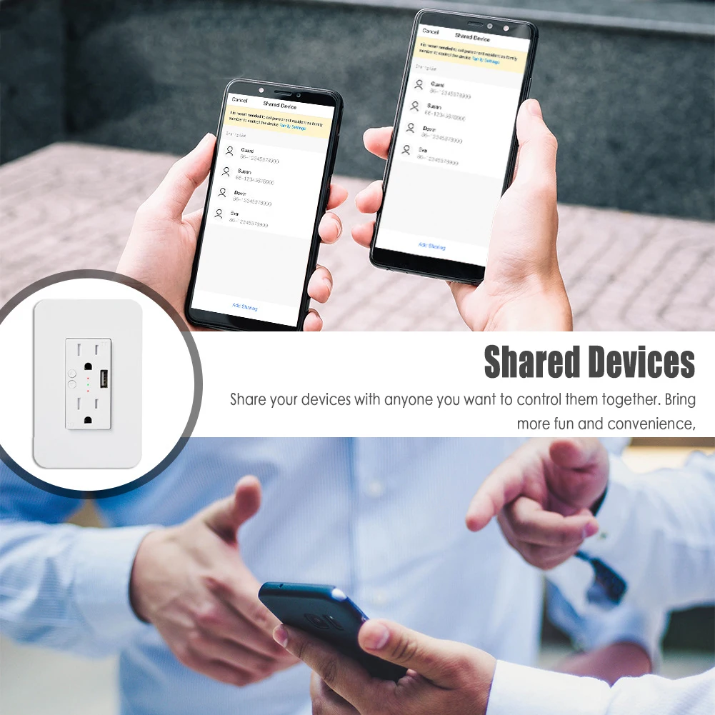 Умный WiFi настенный с USB 2 выхода смарт-панель жизни/Tuya приложение беспроводной пульт дистанционного управления работает с Amazon Echo Alexa Google Home US