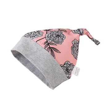 Baby Girl Clothing Newborn Kids Baby Girls Outfits Clothes Romper Bodysuit Flower Printed Pants Headband Hat Set 2