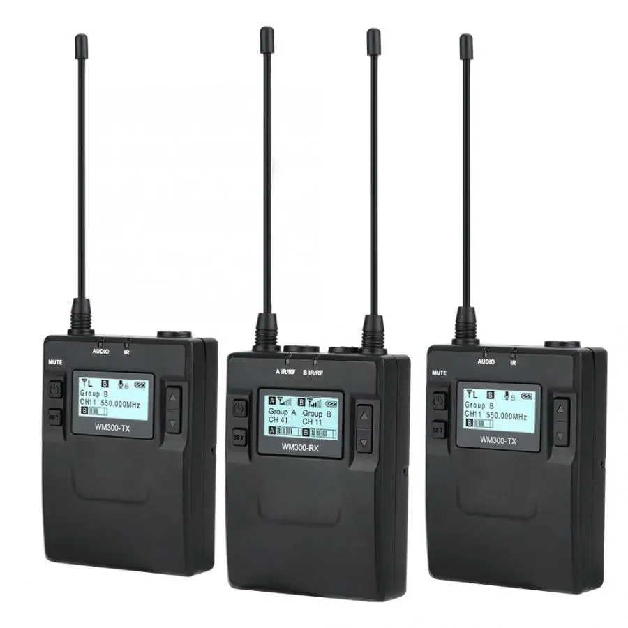Microfone COMICA CVM-WM300A 1R2T UHF беспроводной клип-на микрофон передатчики приемник комплект для DSLR Cam беспроводной микрофон