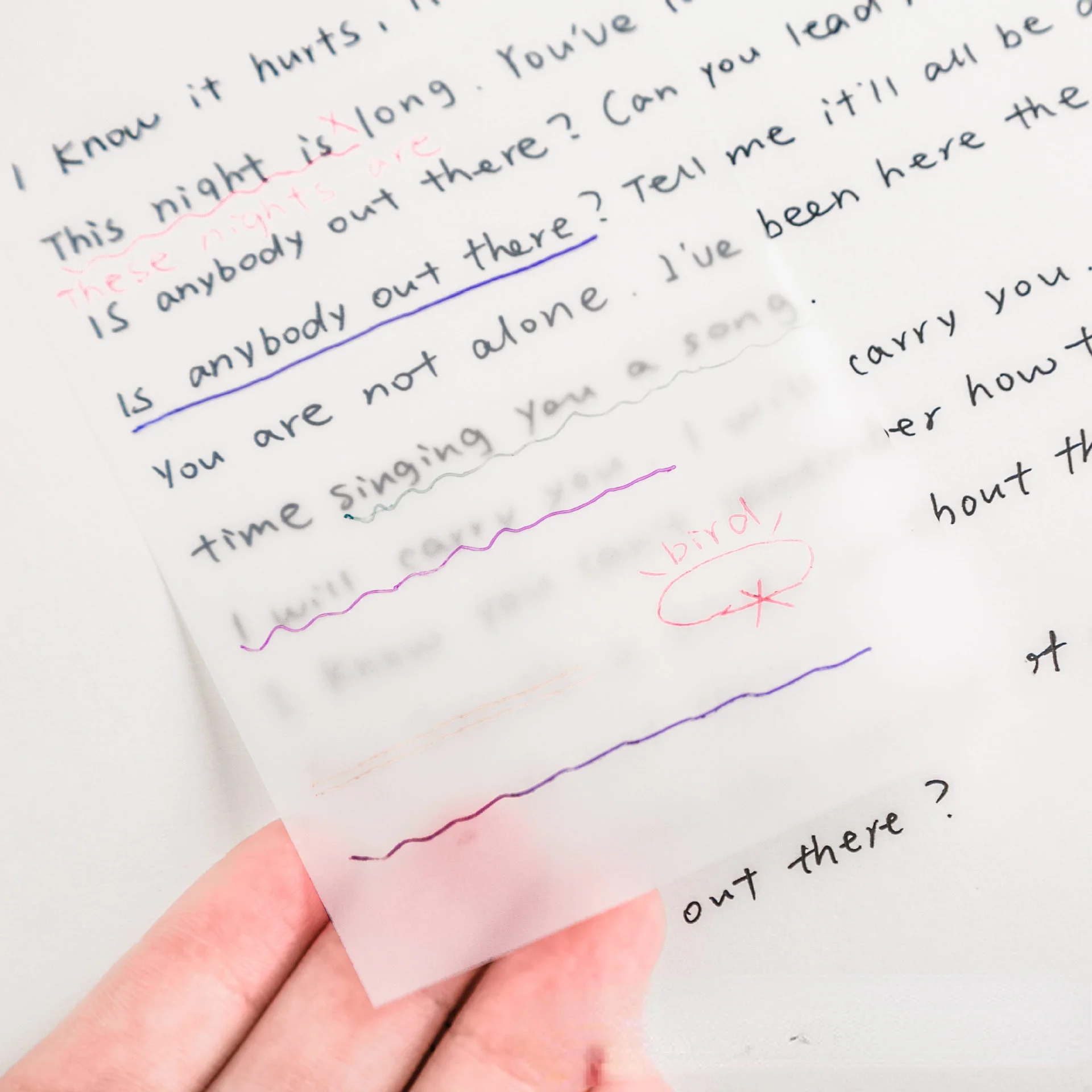 Transparent Sticky Notes Ins Sticky Cute Korean Student Invisible Net Red Sticky Note Can Be Pasted Note Paper Sticky Memo