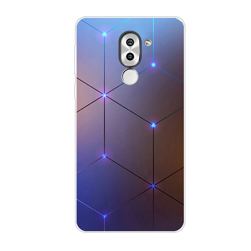 Небесно-голубой Чехол для huawei Honor 6X, чехол для huawei mate 9 Lite, 5,5 Мягкие силиконовые чехлы для телефонов из ТПУ, для huawei Honor 6X GR5, задняя крышка - Цвет: Небесно-голубой