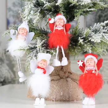 Árbol de Navidad colgante árbol de Navidad, muñeco de Ángel chica, regalo de Navidad, colgante árbol colgante, regalo, decoración de Navidad, 2020