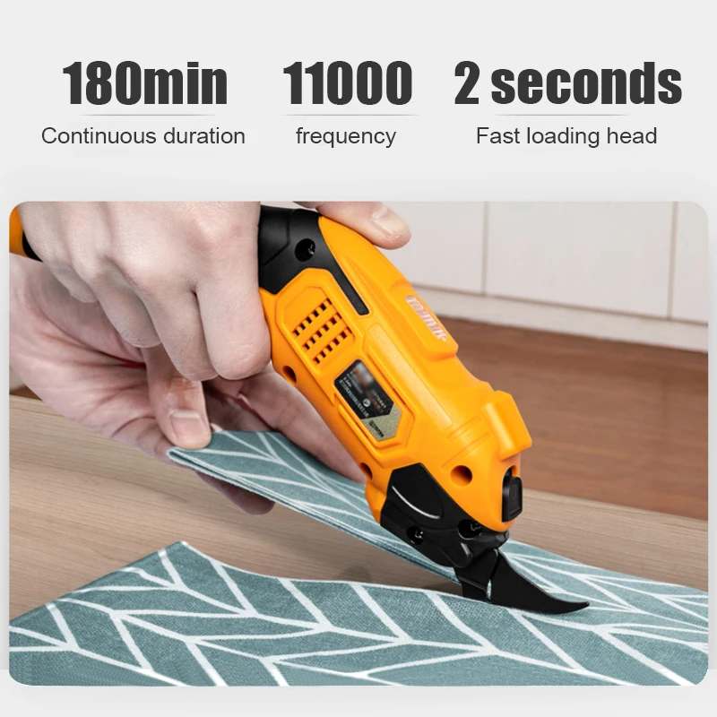 Electric Scissors Fabric Cutting Machine Wireless Battery Cutter Cloth Leather Cutting Tools Electric Sewing Scissors 5