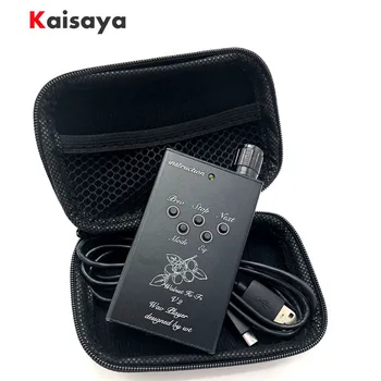 

new arrival walnut V2S Professional Lossless Music MP3 HiFi Player Support 32GB TF Card Support Amplifier in EVA Case G3-002