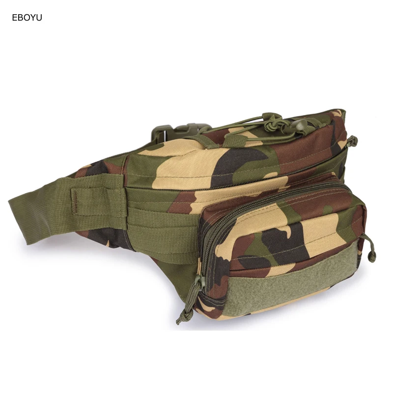 

EBOYU 600D Outdoor Waterproof Multifunctional Tactical Waist Bag Multifunction Pockets Small EDC Camping Hiking Trekking #059