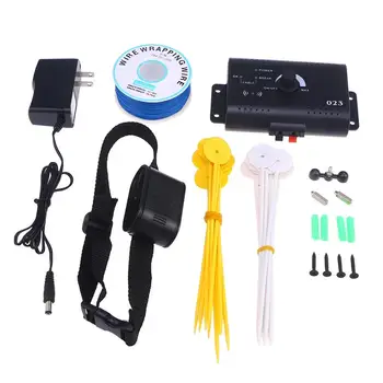 

1-3 Pet Dog Training Train Control Device Collar Waterproof In-Ground Underground Shock Electric Fence System With US Plug