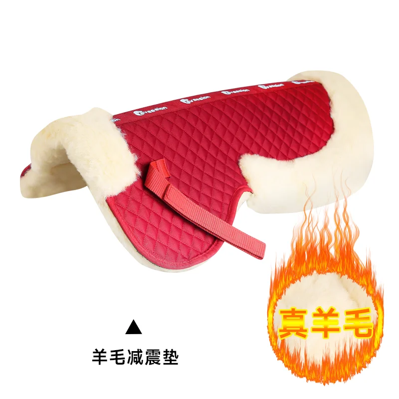Cavassion-Soft Wool Half Saddle Pad, Horse Riding Saddlery