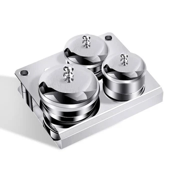 

3PCS Professional Stainless Steel Acrylic Nail Tips Cup Dappen Dish Liquid Powder Holder Container Nail Art Equipment Tools