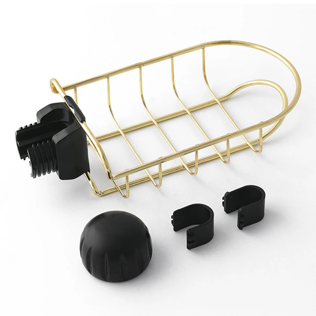 Смеситель для воды, полка для хранения кухонных мелочей, регулируемый держатель из нержавеющей стали, губка для раковины, принадлежности