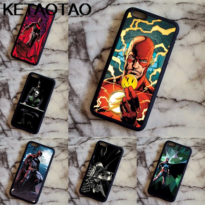 KETAOTAO Superman Deadpool Iron Man DC Marvel Phone Cases for Samsung galaxy S5 S6 S7 S8 S9 Note Case Soft TPU Rubber Silicone |