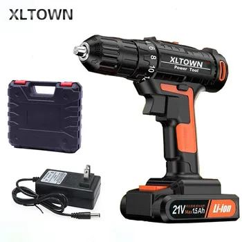 

XLTOWN 21V 60Nm lithium lithium drill rechargeable electric screwdriver high quality power tool hand drill