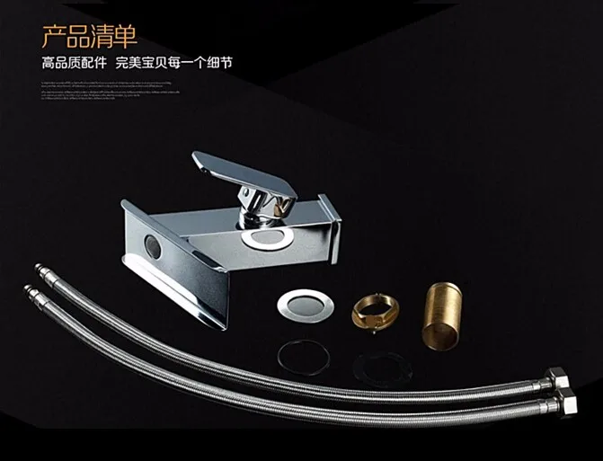 Vidric brass chrome hot and cold single lever waterfall basin faucet bathroom sink faucet