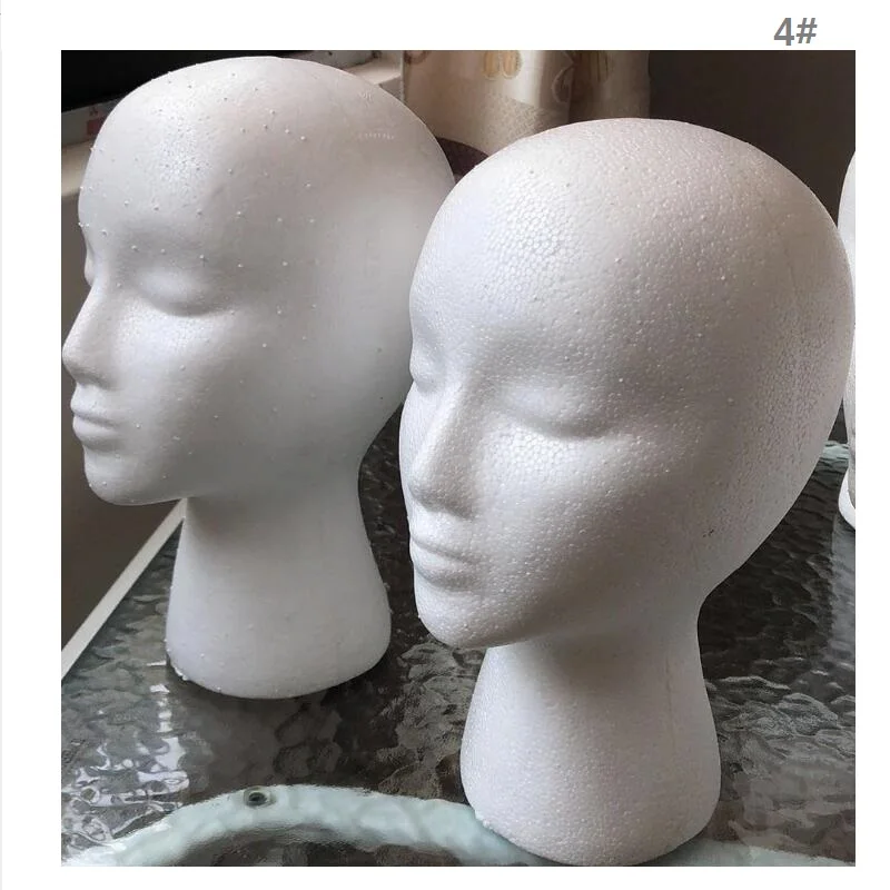 Female Foam Mannequin Head Model Hat Wig Display Stand Rack Foam Mannequin Manikin Head Hat Glasses Display