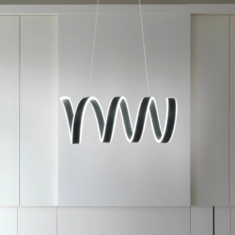 

Modern LED Hanging Light Fixture For Dining Room With Remote Control Dimmable Bedroom Restaurant Office Kitchen Pendant Lamp
