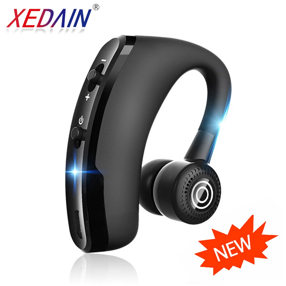 V9 Handsfree Business Wireless Bluetooth Headset With Mic Voice Control Headphone For Drive Connect Phones Driver Sport | Электроника