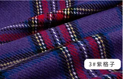 Рождественская шотландская 700 г ткань для зимнего пальто шерсть модная дизайнерская ткань полиэстер 45*150 см/шт TJ0115 - Цвет: 2