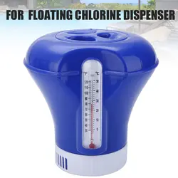 Аксессуары для бассейна плавающий химический дозатор хлора автоматический с термометром насос для дезинфекции очиститель воды 8 дюймов
