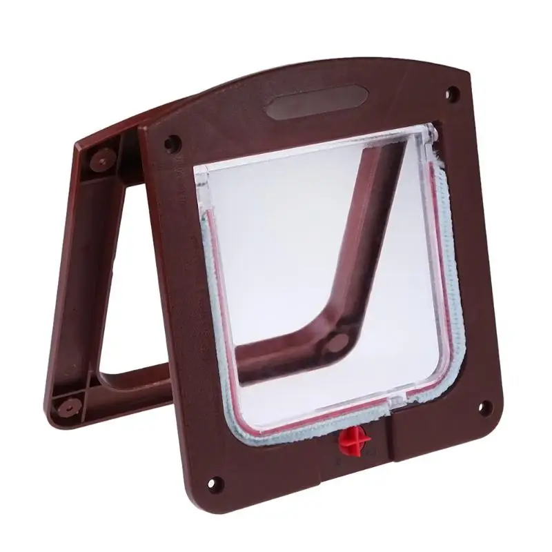 Lockable Cat Flap Door Kitten Dog Pet Lock Suitable for Any Wall or Security Animal Small Gate Supplies | Дом и сад