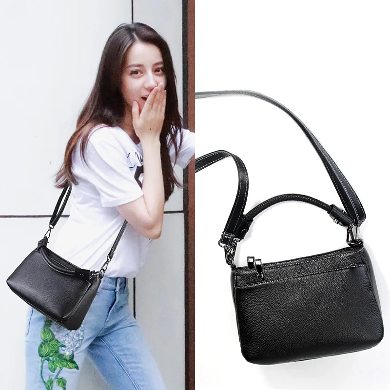 

Fashion Messenger Bag Women's Leather Bag Zipper Shoulder Bag Women's Simple Diagonal Cross Bag Multilayer bags