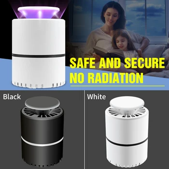 

8W Indoor Mute Radiationless Smart Electric Mosquito Light LED 5V Insect Killer Flies Lamp USB Photocatalyst Anti Mosquito Lamp