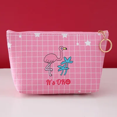 Creative Flamingo Pencil Cases Kawaii Large Capacity Pink Pencil Bag Animals Panther Pen Case for Girl Gift Student Stationery - Цвет: 5