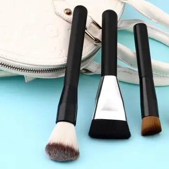 

3pcs Wood Handle Makeup Brush Set Powder Foundation Cosmetic Brushes